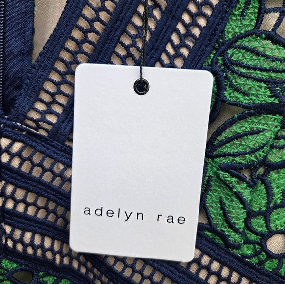 Adelyn Rae Green Floral Lace Mini Dress - Picture 4 of 9